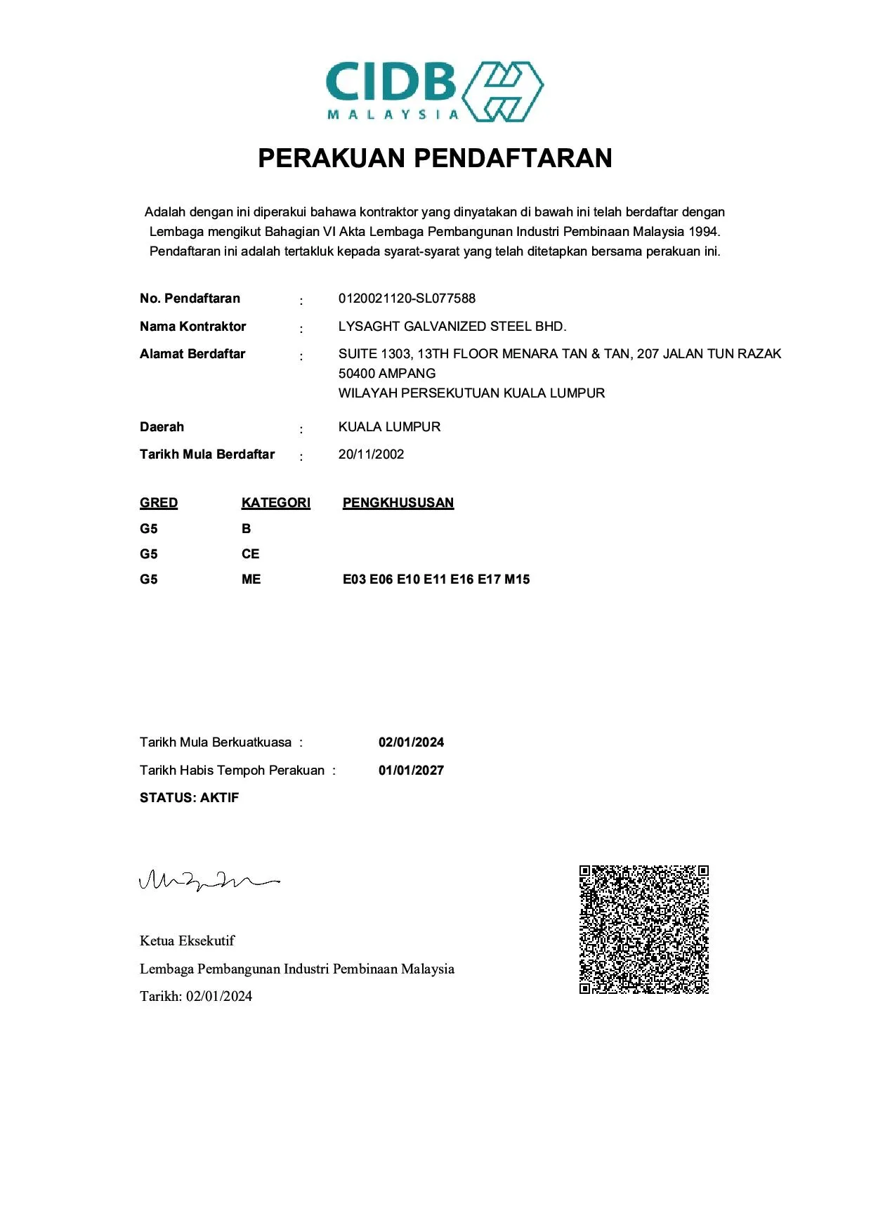 cidb cert