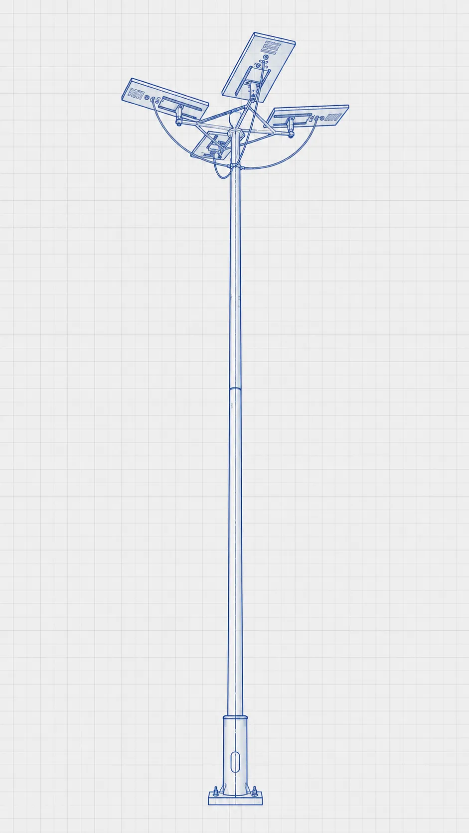 lysaght solar pole sketch